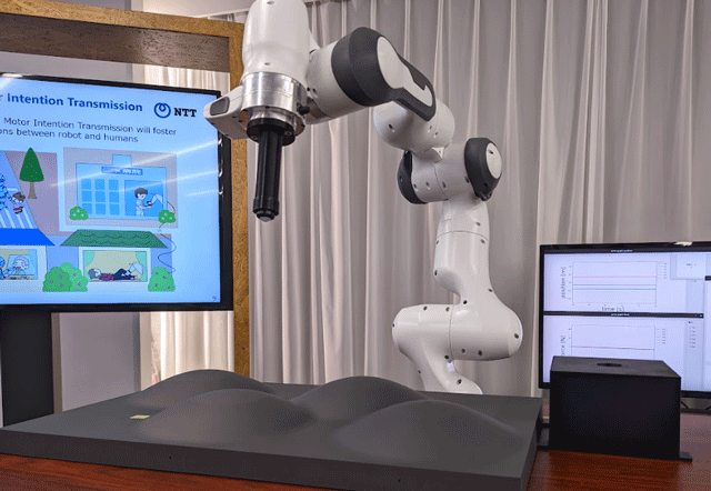 Image: 5)Can you touch softly even when you are apart? Robot manipulation that allows you to feel compassion, high tracking and low rigidity control in tele-operated robots.