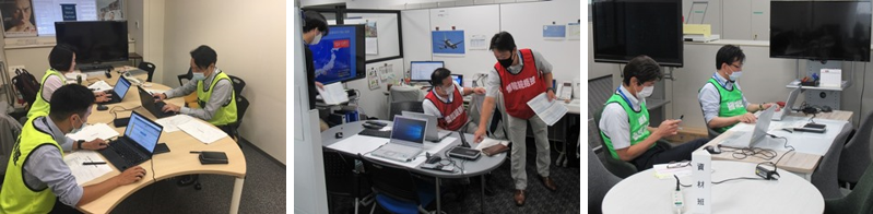 Scene from the comprehensive disaster drill