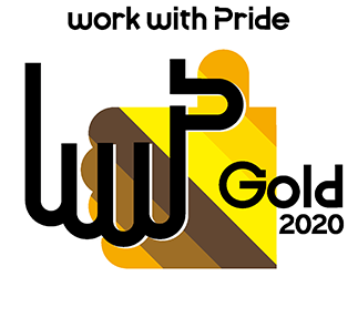 The The PRIDE Index Gold logo