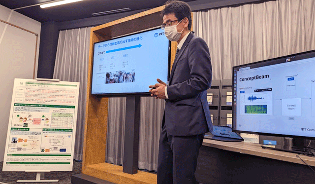 Image: 1)Speech recognition that takes a step forward in understanding the concept of sound rather than sound itself. Concept Beam, a new signal technology for separating by meaning