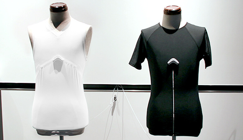Image: Clothing fitted with wearable biological and environment sensors