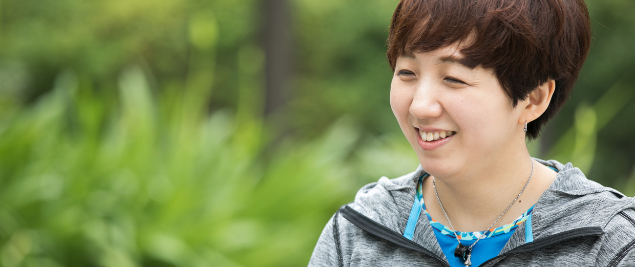 Image: Yuma YAMAZAKI smiling during the interview