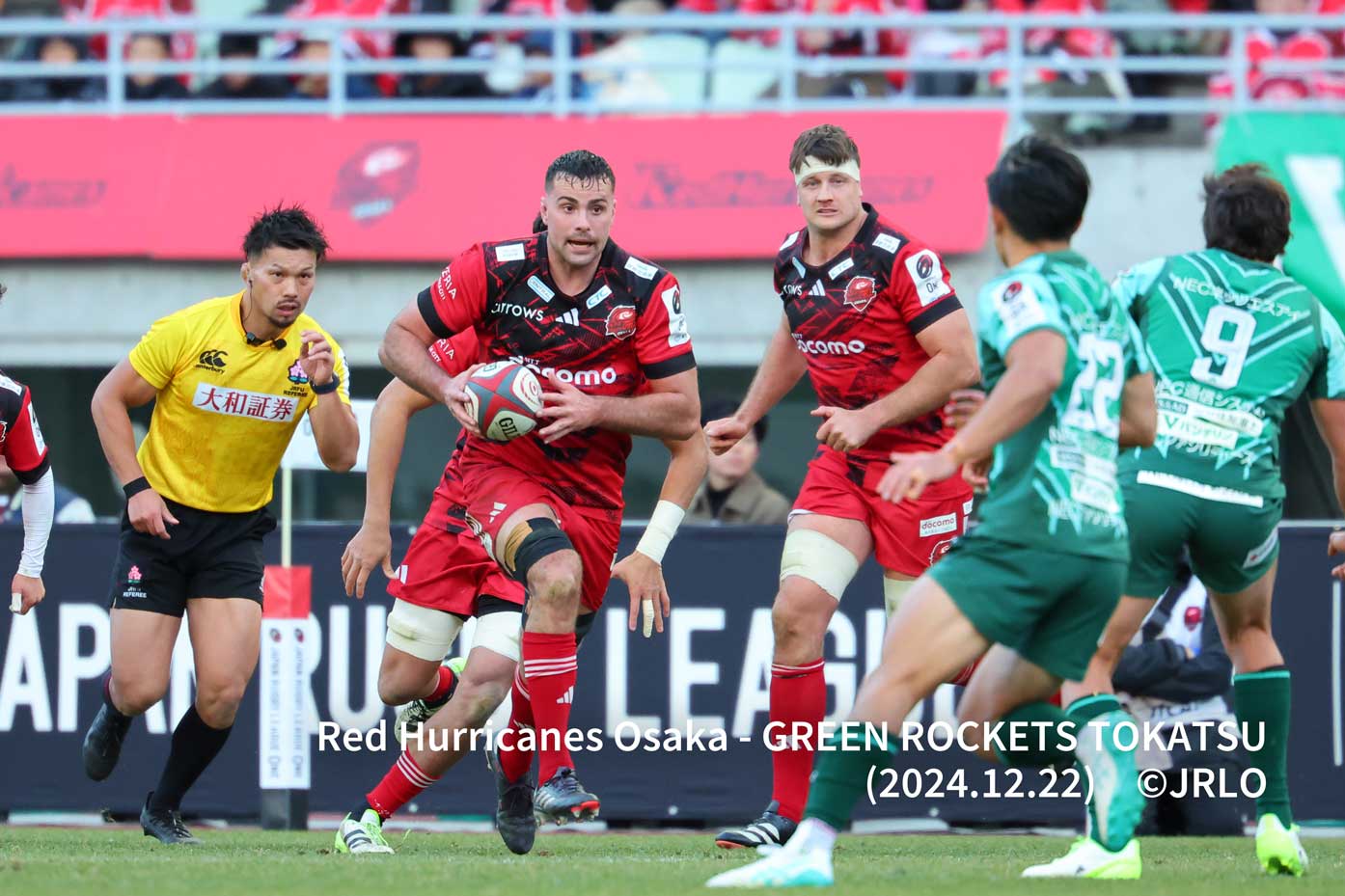 Photo of RedHurricanes Osaka - GREEN ROCKETS TOKATSU (2024.12.22) ©JRLO