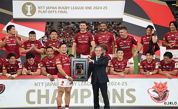 TOSHIBA BRAVE LUPUS TOKYO Congratulations on winning the NTT LEAGUE ONE 2024-25 championship.