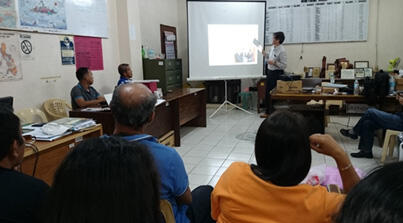 Briefing session for the engineers in San Remigion Municipality