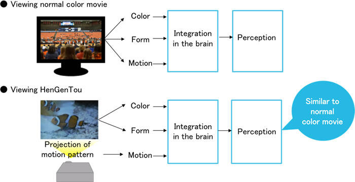 Figure 3. Perceptual mechanism underlying HenGenTou