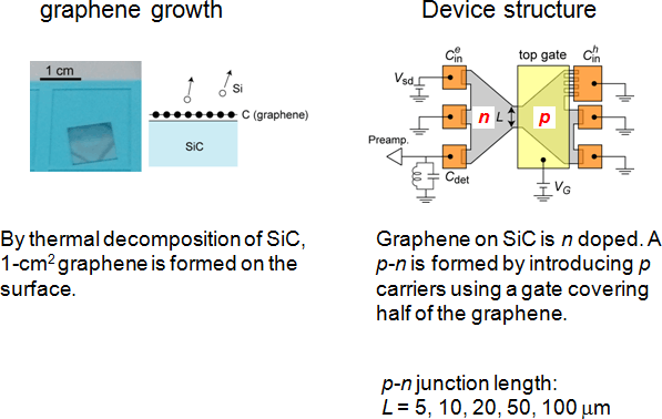 Figure 2 Graphene growth and device structure