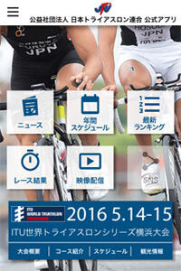 Sample Images of Triathlon Official Smartphone App