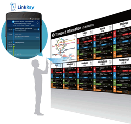 (2) Transport information for foreign visitors, utilizing LinkRay™ technology