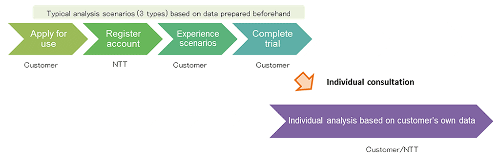 Fig. 3 Overall flow of trial service