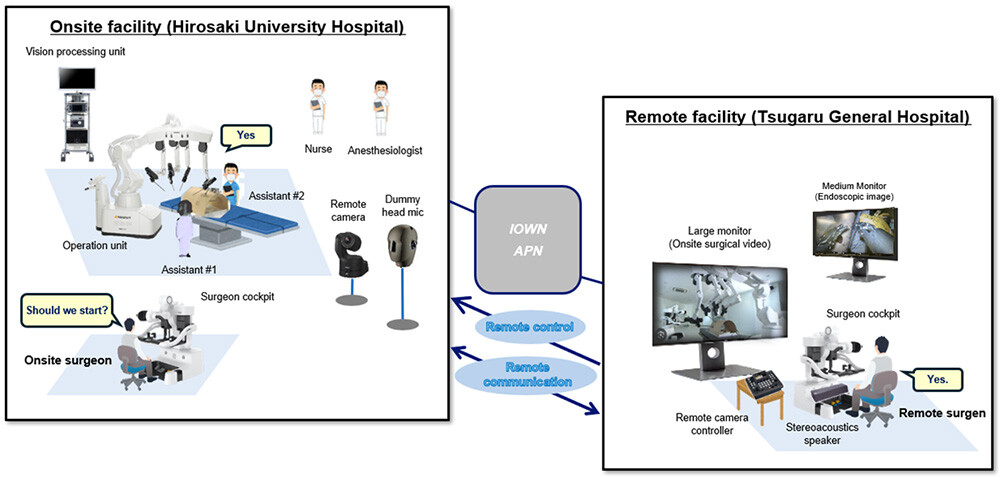 Figure Configuration of Telesurgical Support Using APN