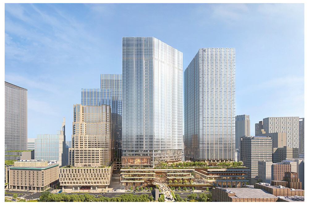Rendering of the Completed Uchisaiwaicho 1-Chome District [1]