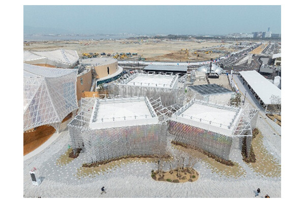NTT Pavilion seen from above.