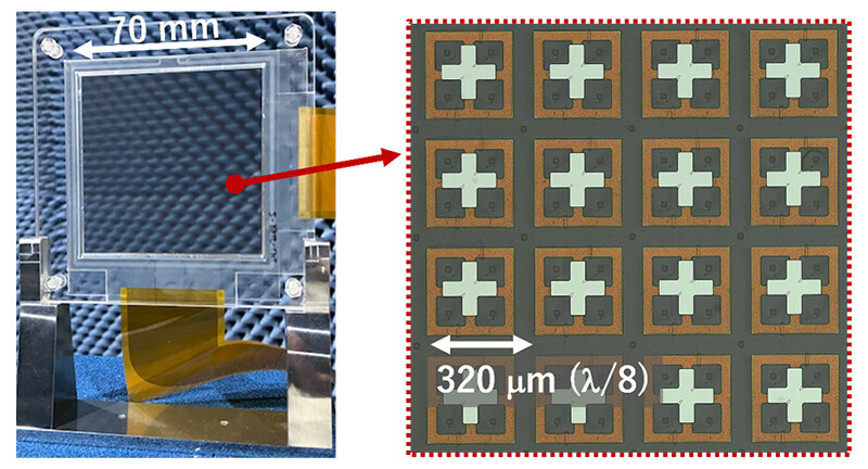 Figure 3. Prototype transmissive liquid crystal metasurface.