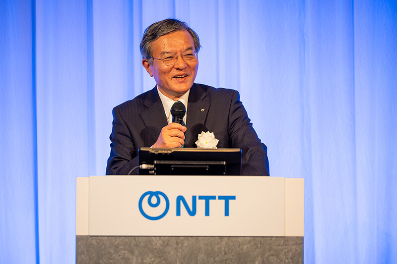 NTTネイチャーポジティブ事業ビジョン発表に関する記者会見の写真