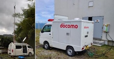 Recovery of services using mobile base station trucks and mobile power supply trucks photo