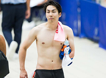 画像：競泳の花形、男子50メートル自由形(S9クラス)に出場する山田選手