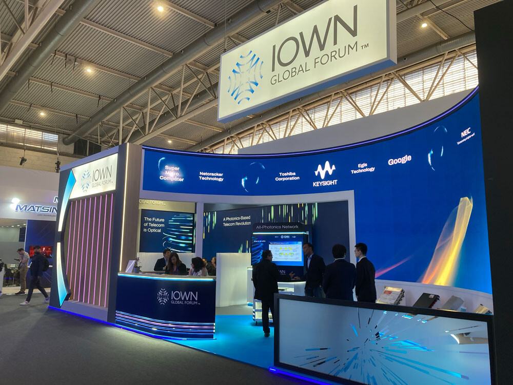 画像：「MWC2025」に出展したIOWN Global Forumのブース