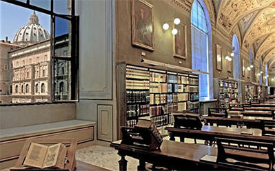 バチカン図書館内部の様子