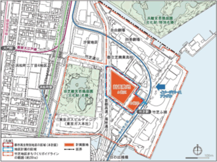 （仮称）竹芝地区開発計画　位置図