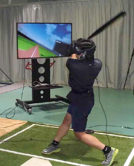 VRを用いた打者の知覚と反応の実験