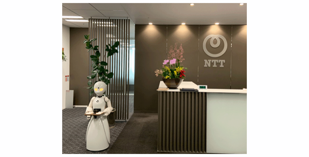 NTT受付の様子（写真）