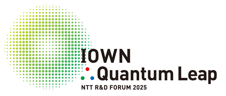 NTT R&D FORUM 2025 IOWN∴Quantum Leapロゴ