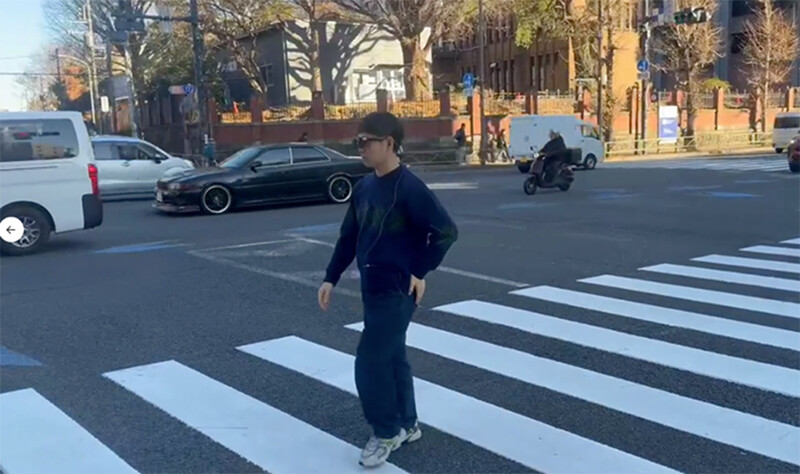 図3.1. ARグラスをかけての実証の様子。