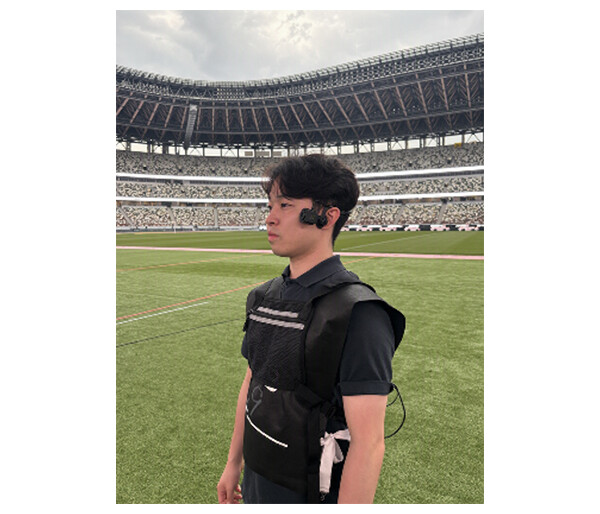 レフェリーカメラの装着イメージ