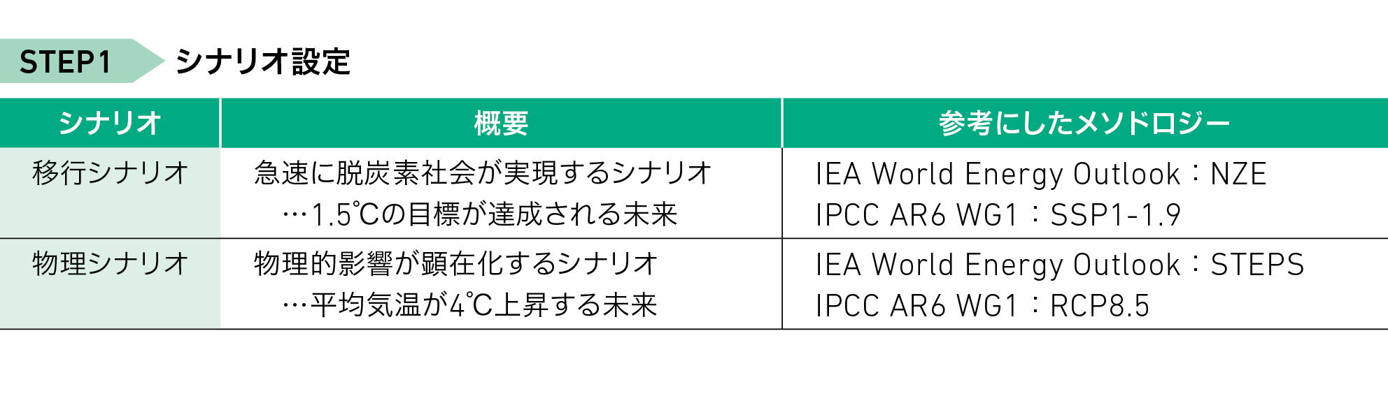 STEP1 シナリオ設定
