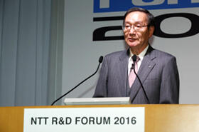 【基調講演1】NTTグループのビジネス変革～IoT／ビッグデータの活用～代表取締役社長　鵜浦博夫