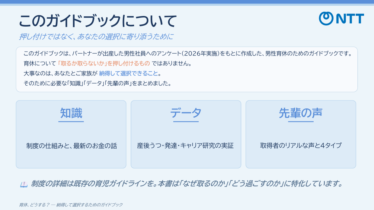 男性社員向け育休ガイドブック